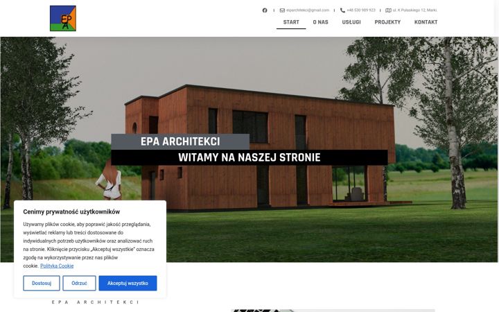Screenshot ta' eiparchitekci.pl