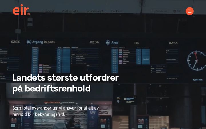 Zrzut ekranu eir.no