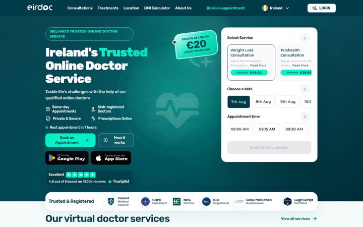 Screenshot of eirdoc.com
