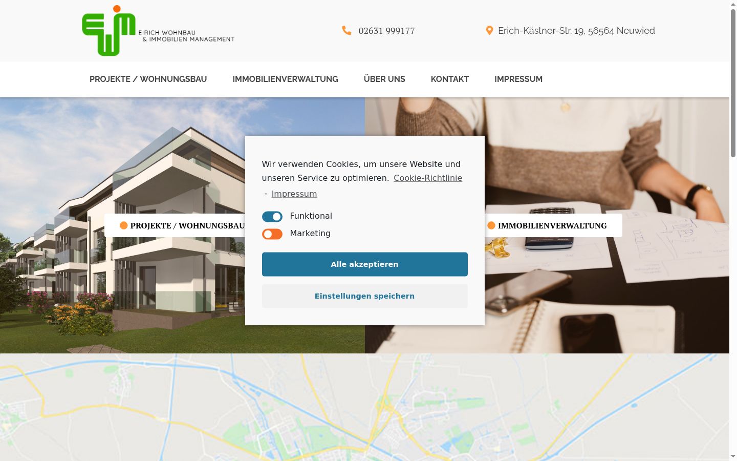 Snimka zaslona bannera za privolu prikazanog prije bilo kakve interakcije