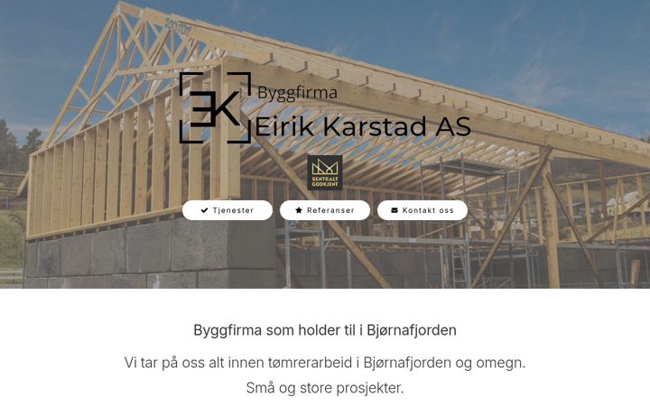 Screenshot of eirikkarstad.no