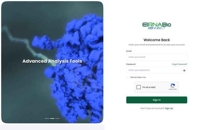 Screenshot of eirnabioconnect.com