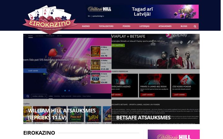 Screenshot of eirokazino.com