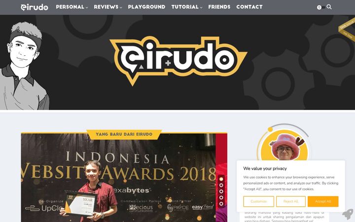 Screenshot of eirudo.com