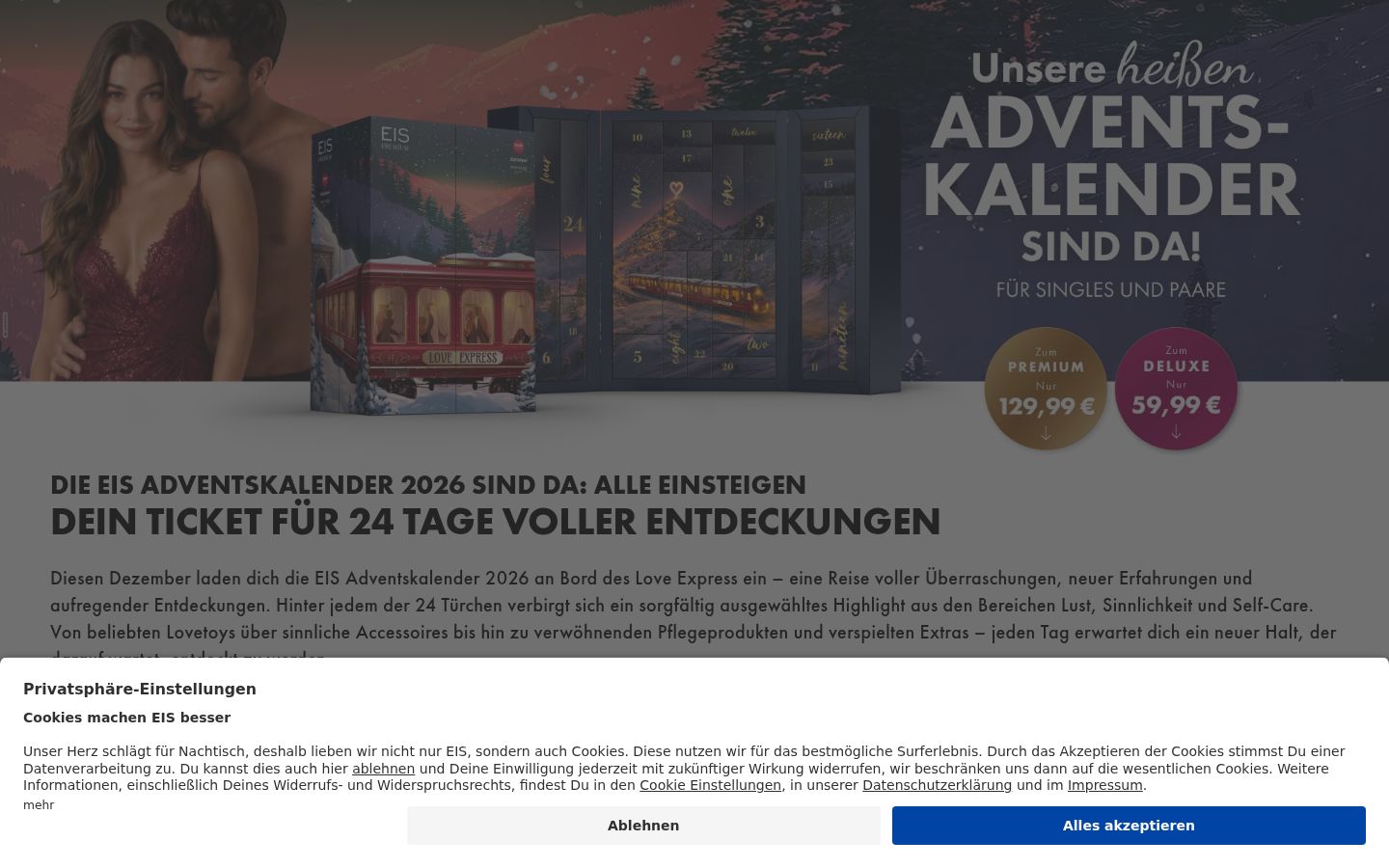 Screenshot tal-banner tal-kunsens muri qabel kwalunkwe interazzjoni