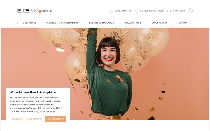Screenshot von eis-ballondesign.de