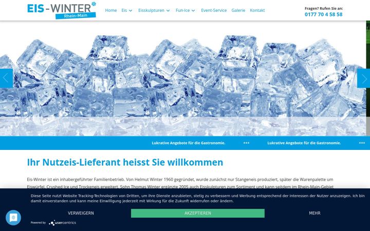 Snimka zaslona za eis-winter.de