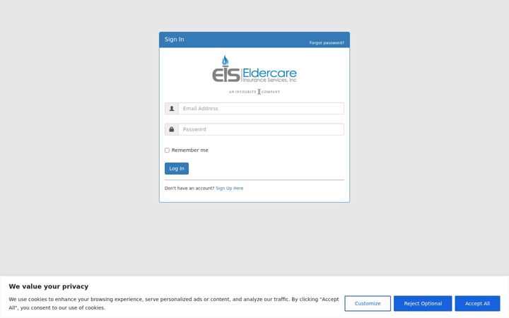 Screenshot of eisapp.com