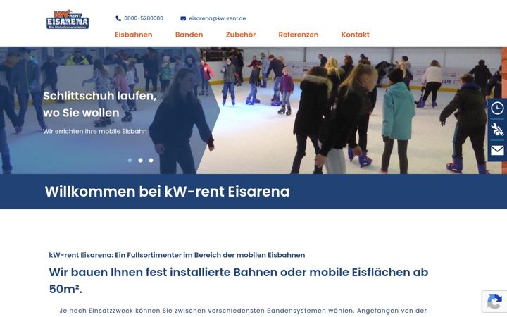 Screenshot of eisarena.eu