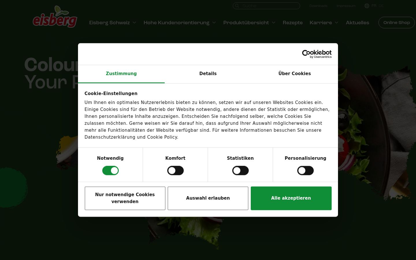 Screenshot tal-banner tal-kunsens muri qabel kwalunkwe interazzjoni