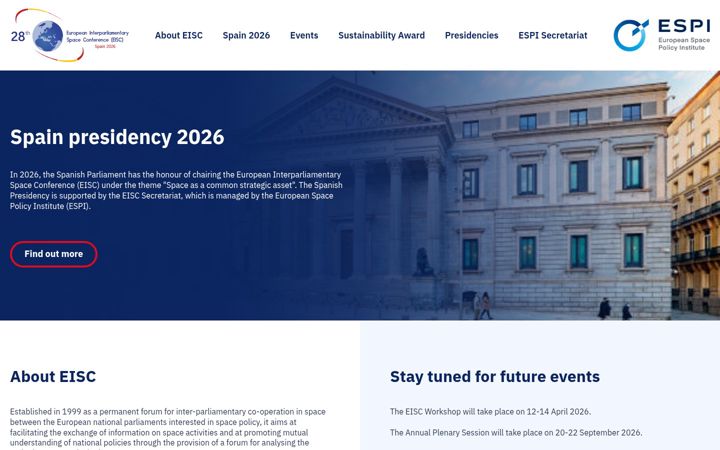 Screenshot van eisc-europa.eu