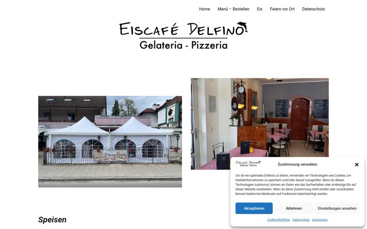 Captura de pantalla de eiscafe-delfino.de