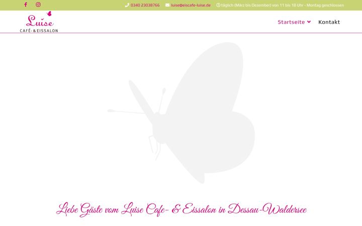 Captura de pantalla de eiscafe-luise.de