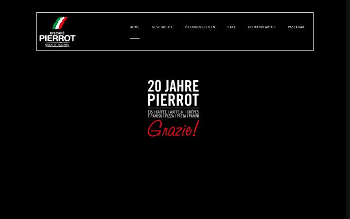 Captura de pantalla de eiscafe-pierrot.de