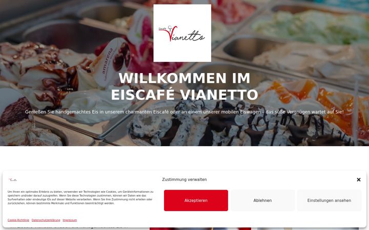 Skjámynd af eiscafe-vianetto.de