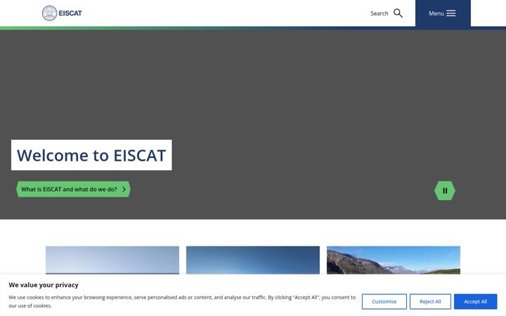 Zrzut ekranu eiscat.se