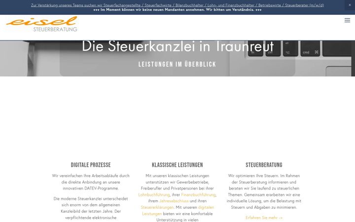 Snimka zaslona za eisel-steuerberatung.de