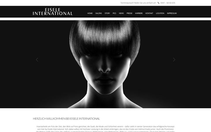 Snimka zaslona za eisele-hair.de