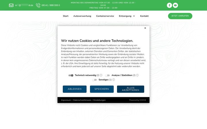 Snimka zaslona za eisen-rudi.de