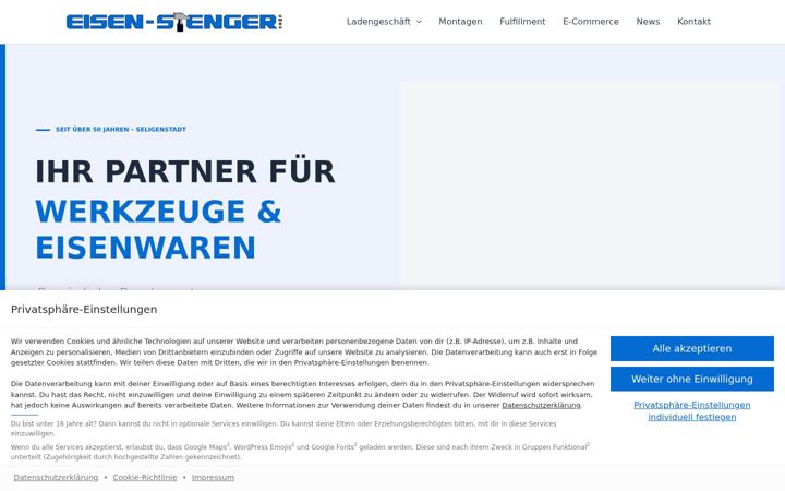Snimka zaslona za eisen-stenger.de