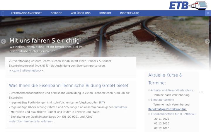 Screenshot van eisenbahn-technischebildung.de
