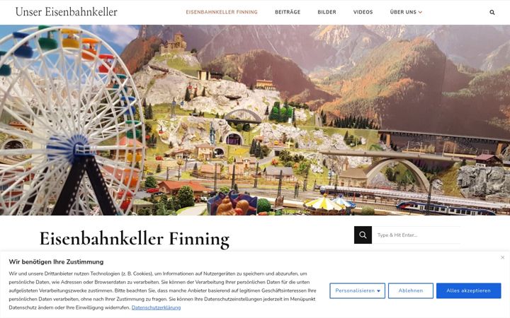 Zrzut ekranu eisenbahnkeller-finning.de