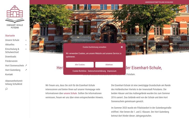 Screenshot ta' eisenhart-schule.de
