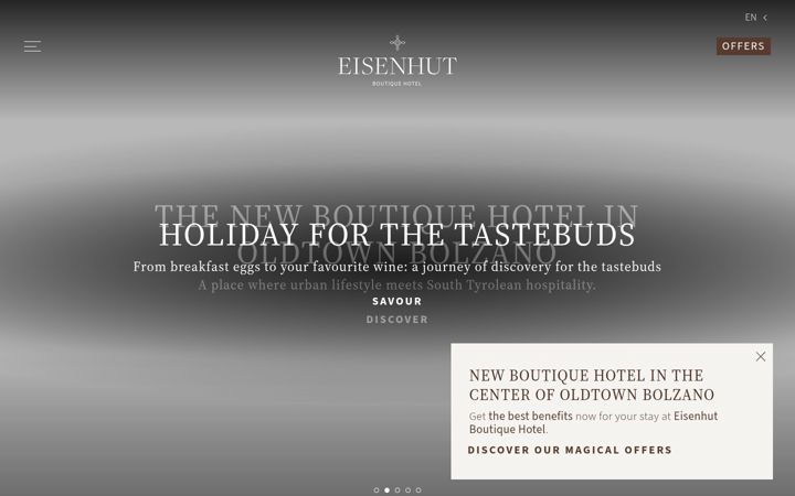 Screenshot of eisenhut-bozen.com