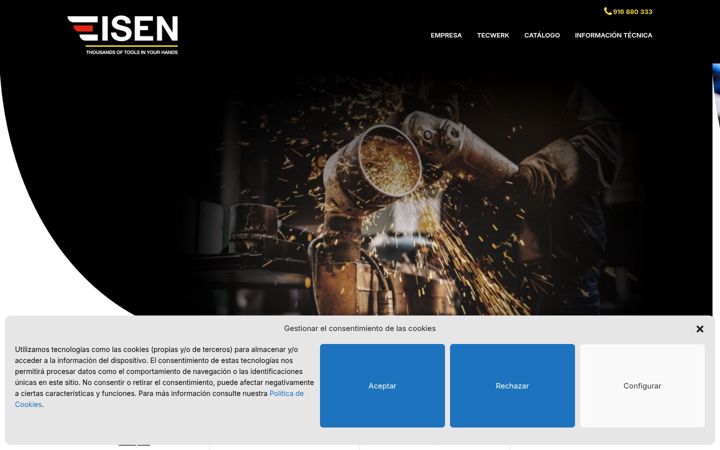 Skjermbilde av eisensolutions.es