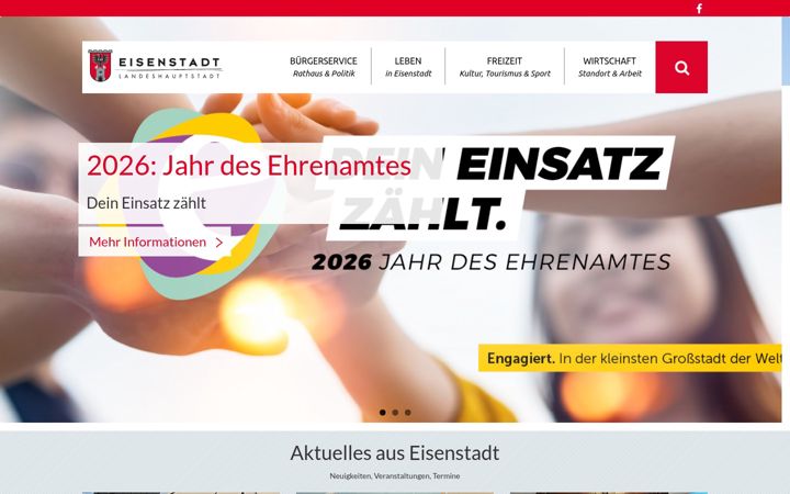 Zrzut ekranu eisenstadt.gv.at