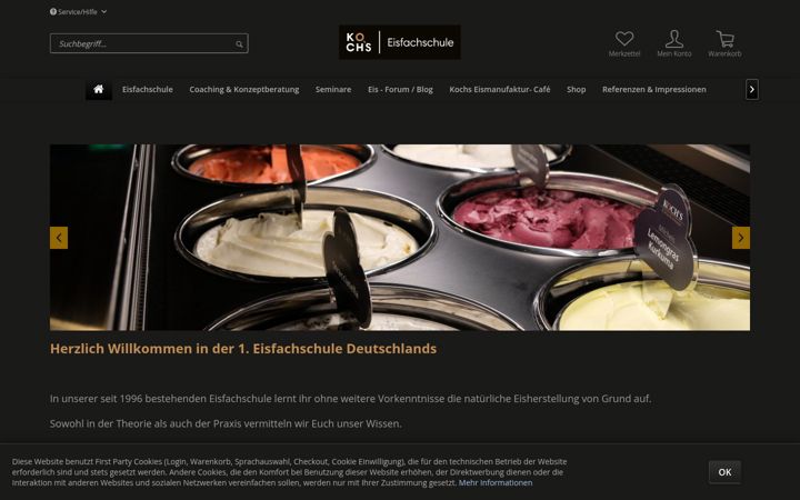 Screenshot ta' eisfachschule.de