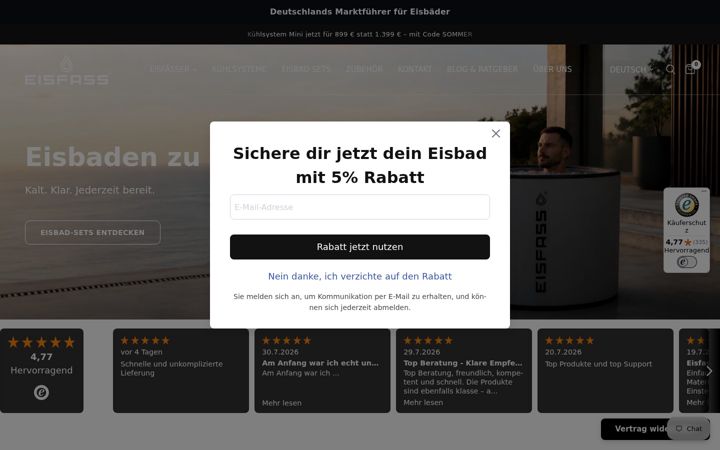 Screenshot ta' eisfass.de