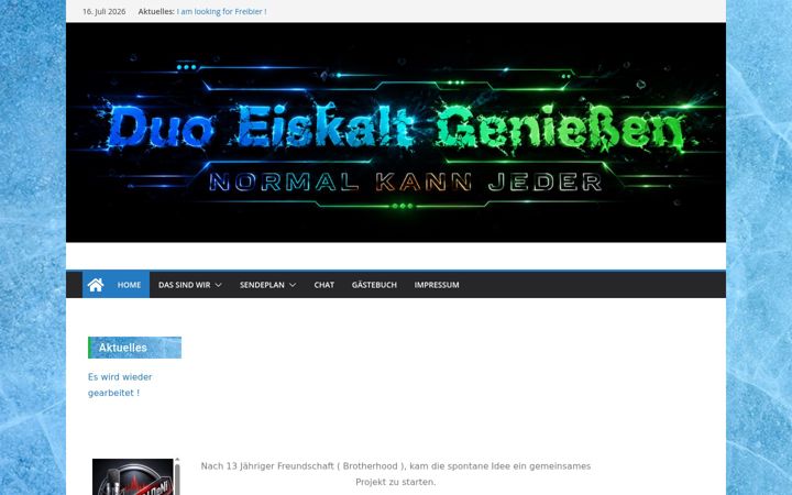 Screenshot di eiskaltgeniessen.de