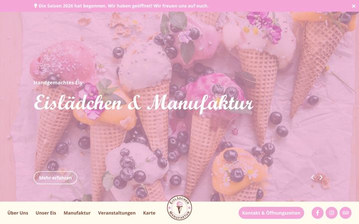 Skjámynd af eislaedchen-manufaktur.de