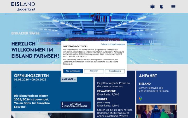 Skjámynd af eisland-hamburg.de
