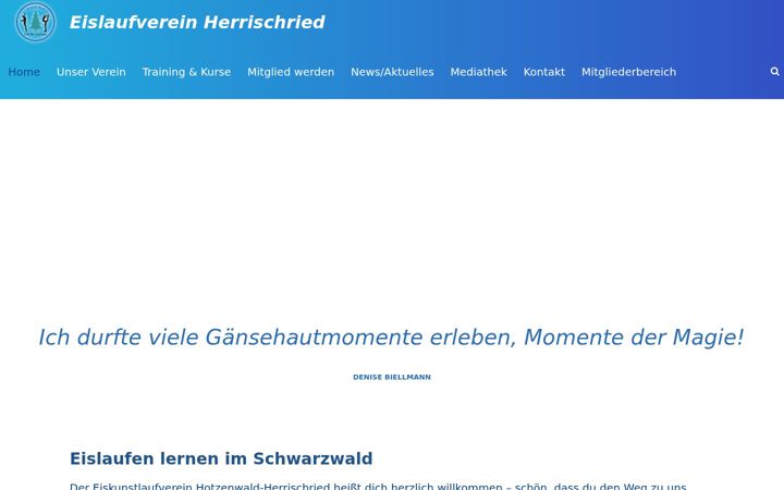 Skjámynd af eislaufverein-herrischried.de