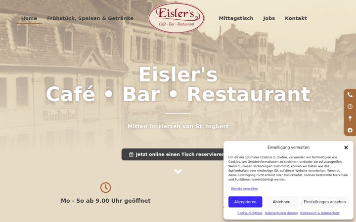 Skjámynd af eisler-igb.de