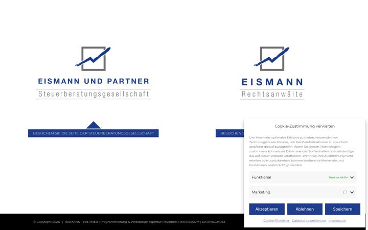 Skjámynd af eismann-partner.de