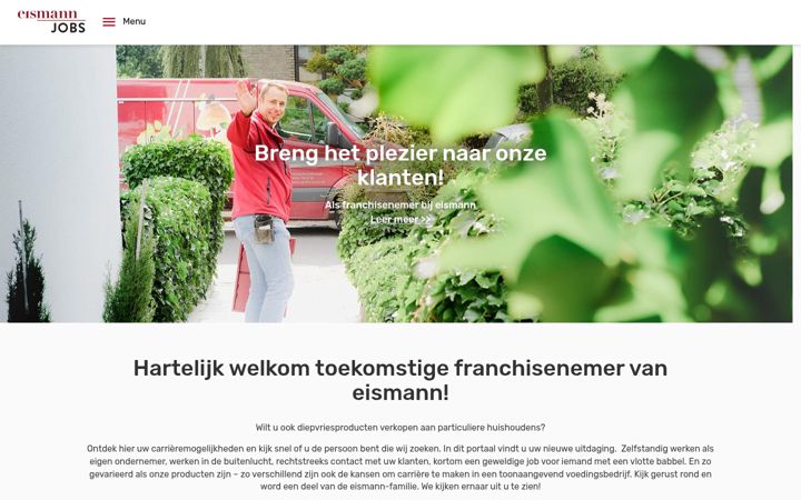 Captura de pantalla de eismannjobs.nl