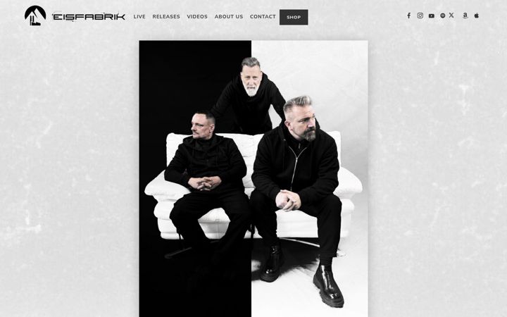 Kuvakaappaus sivustosta eismusik.de