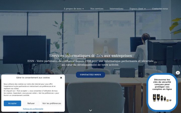 Screenshot of eisn.fr