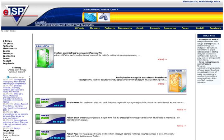 Screenshot of eisp.pl