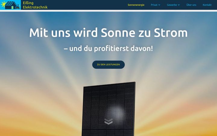 Snimka zaslona za eissing-elektrotechnik.de