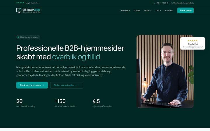 Snímek obrazovky eistrupweb.dk