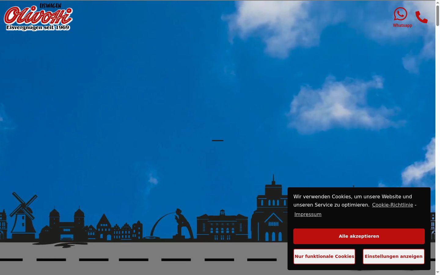 Screenshot van de toestemmingsbanner zoals getoond vóór enige interactie