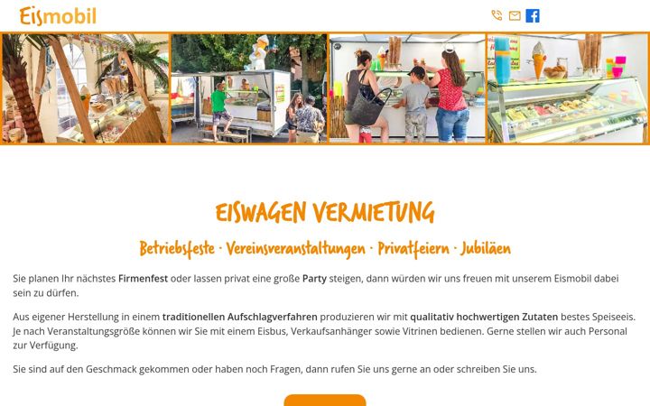 Snimka zaslona za eiswagen-pfreimd.de