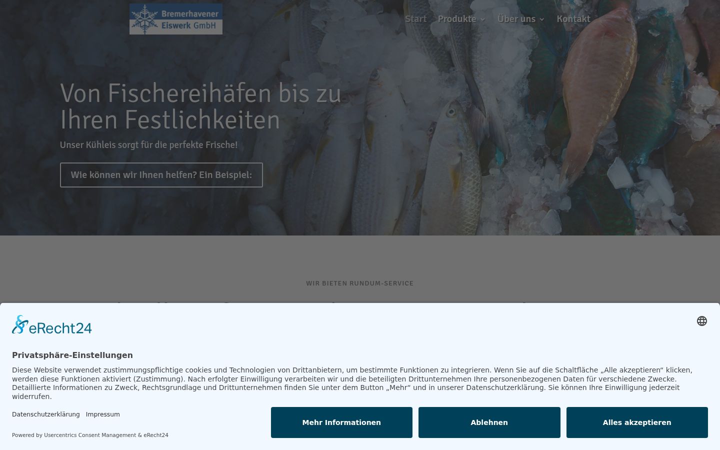 Screenshot van de toestemmingsbanner zoals getoond vóór enige interactie