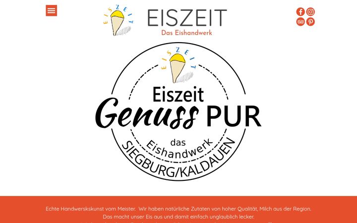 Zrzut ekranu eiszeit-cafe.de