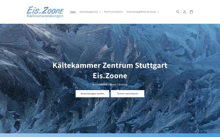 Screenshot van eiszoone-shop.de
