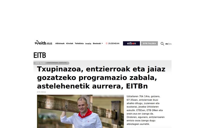 Screenshot of eitb.eus